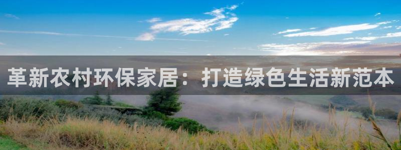 杏耀代理官网：革新农村环保家居：打造绿色生活新范本
