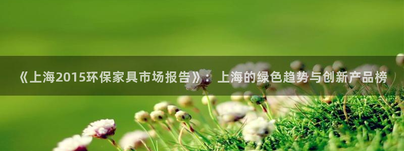 杏耀测速网址电脑版：《上海2015环保家具市场报告》：上海的