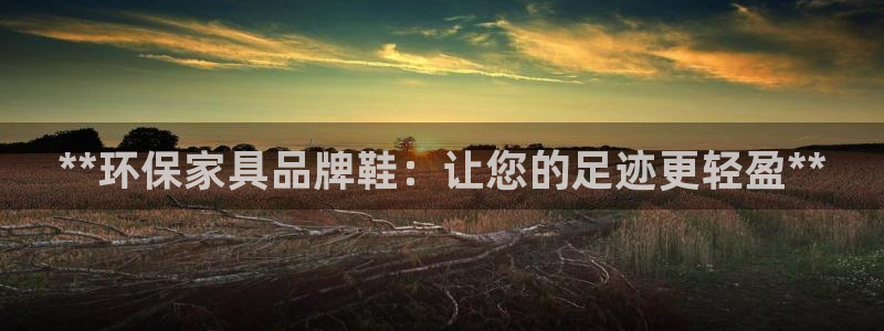 杏耀平台代理登录网址查询：**环保家具品牌鞋：让您的足迹更轻